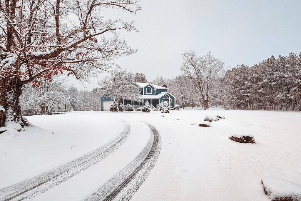 Mountain Blue Vista - Luxury Retreat Near Ski Resorts With Pond, Firepit And Hot Tub Windham Dış mekan fotoğraf