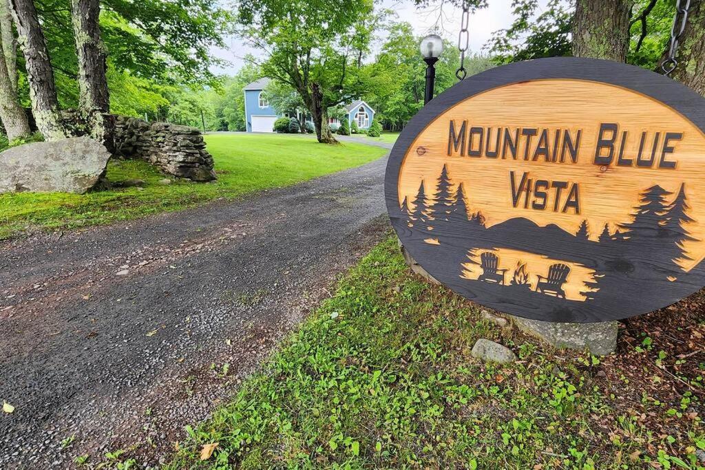 Mountain Blue Vista - Luxury Retreat Near Ski Resorts With Pond, Firepit And Hot Tub Windham Dış mekan fotoğraf