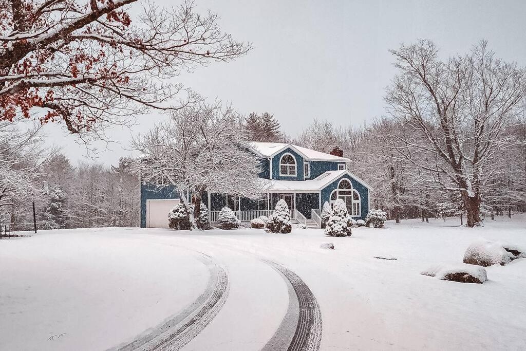 Mountain Blue Vista - Luxury Retreat Near Ski Resorts With Pond, Firepit And Hot Tub Windham Dış mekan fotoğraf