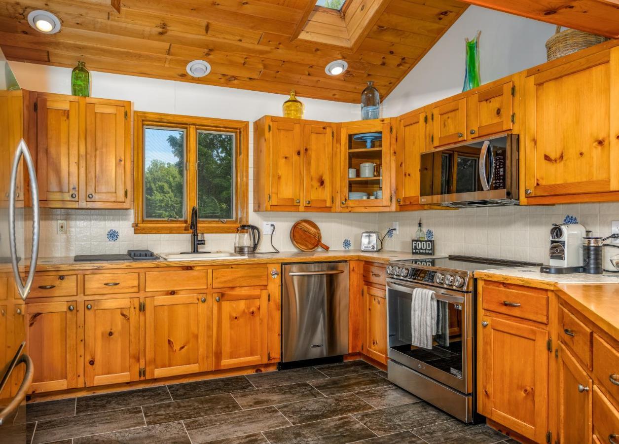 Mountain Blue Vista - Luxury Retreat Near Ski Resorts With Pond, Firepit And Hot Tub Windham Dış mekan fotoğraf