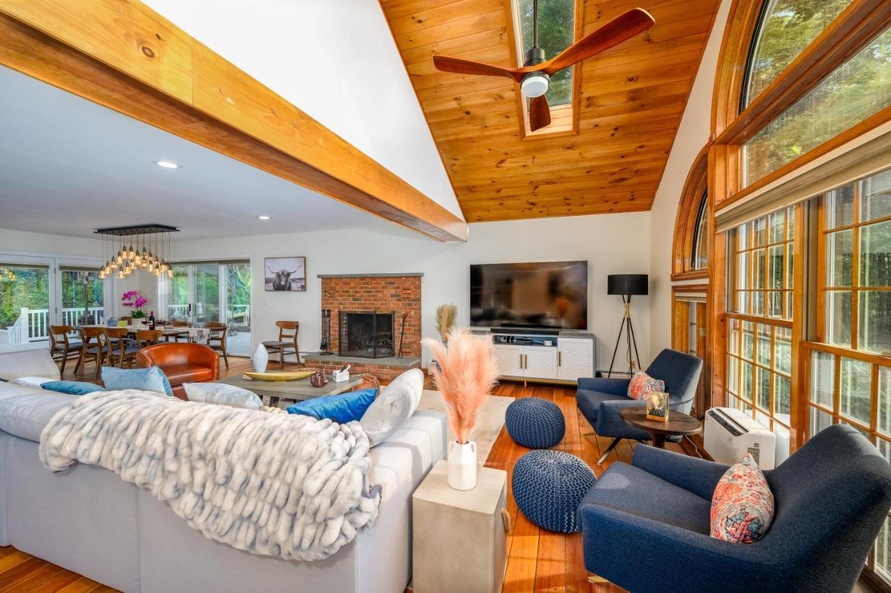 Mountain Blue Vista - Luxury Retreat Near Ski Resorts With Pond, Firepit And Hot Tub Windham Dış mekan fotoğraf