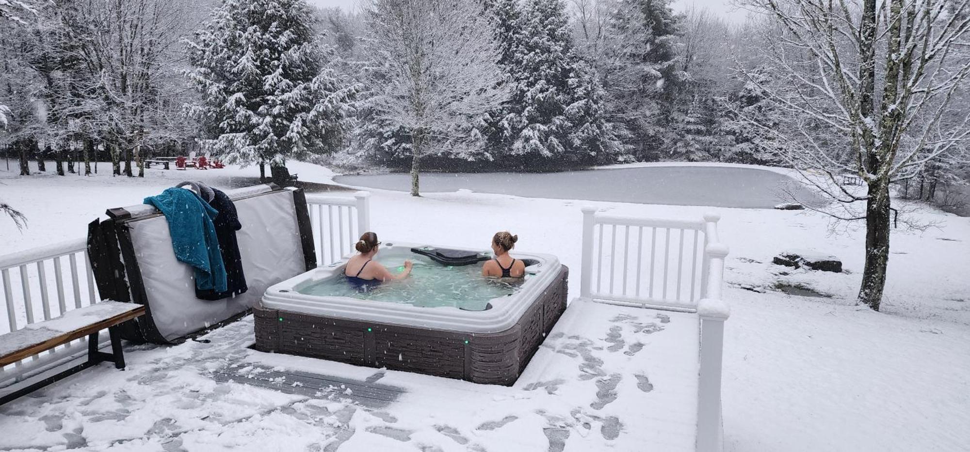 Mountain Blue Vista - Luxury Retreat Near Ski Resorts With Pond, Firepit And Hot Tub Windham Dış mekan fotoğraf